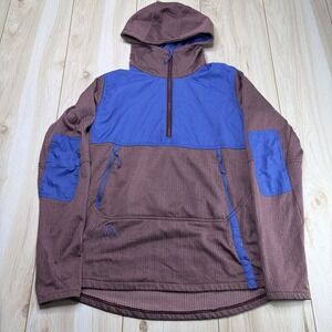 Flylow Womens Medium Daryl Hoody 1/2 Zip Two Tone Waffle Sweater